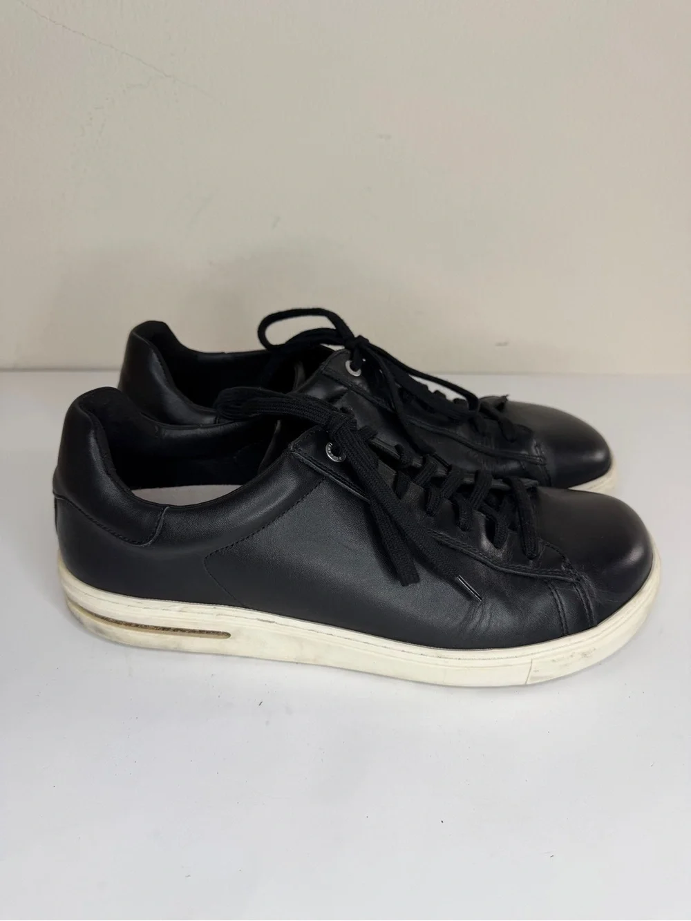 Birkenstock Bend Low Black Leather Sneakers Men Size EU 44 US 11 Made In Germany